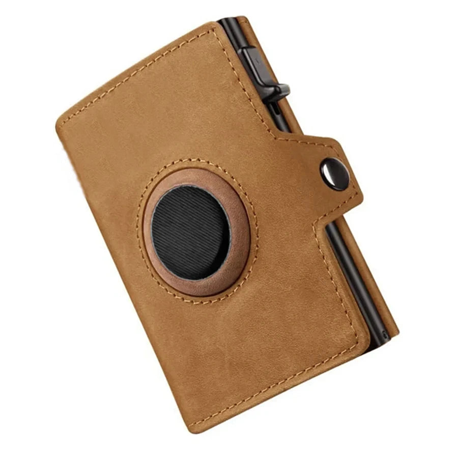 Men's RFID Blocking Wallet with Coin Pocket Airtag Wallet