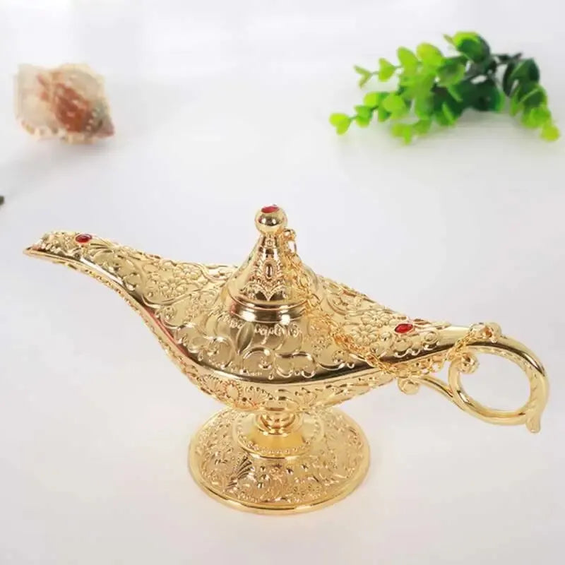 Aladdin Lamp Decorative Ornament Large European Retro Home Decoration Metal Decoration Crafts Holiday Gift