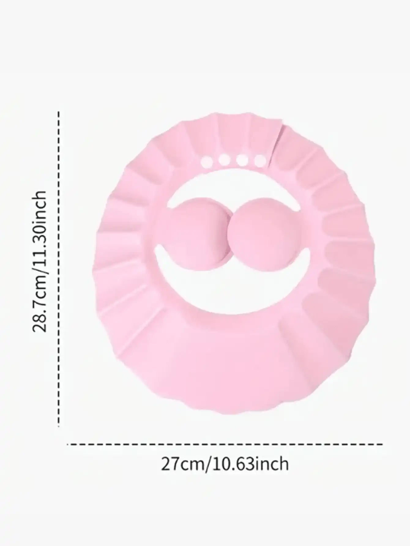 Two baby shampoo caps, one pink, one blue, to help the baby bathe, bath good helper, two buy together, use one, the other spare