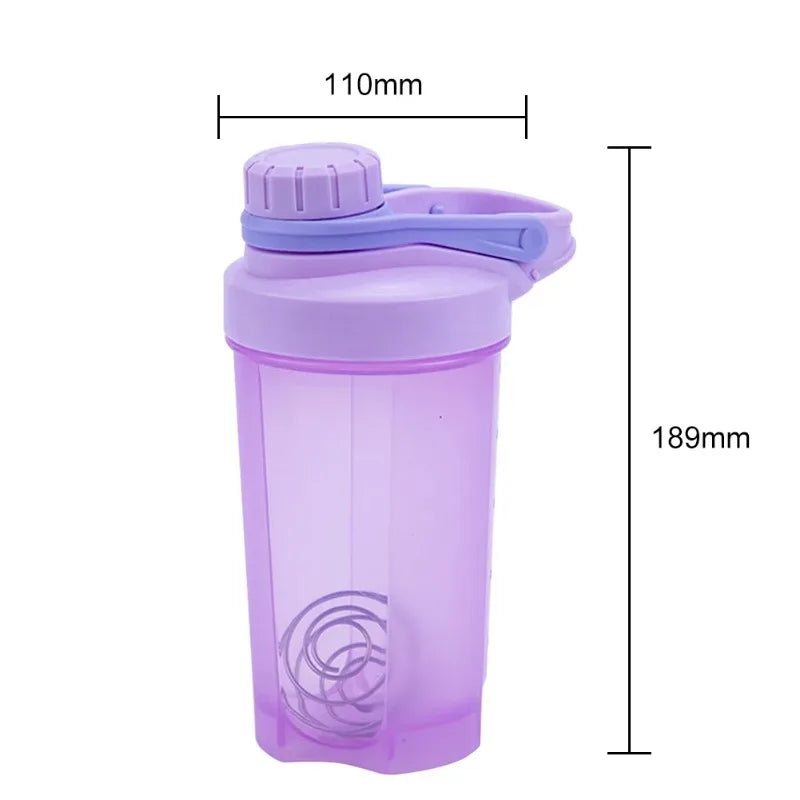 500ML Blender Shaker Bottle with Scale Protein Shakes Leakproof for Powder Workout Gym Sport Mixing Cup Water Bottle