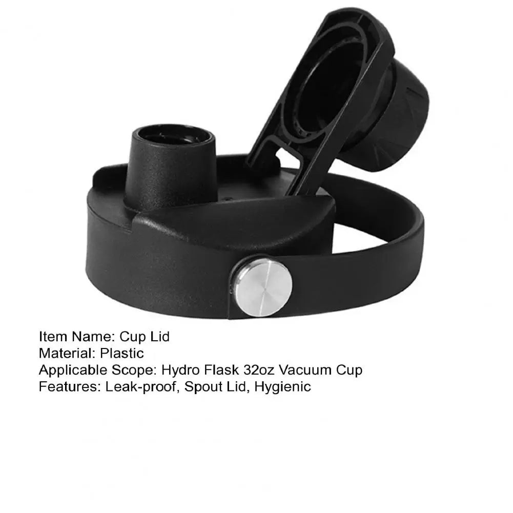 32oz Wide-Mouth Cup Lid for Hydro Flask Insulated Cup Lid Replacement Food-Grade Spout Lid with Flexiable Handle