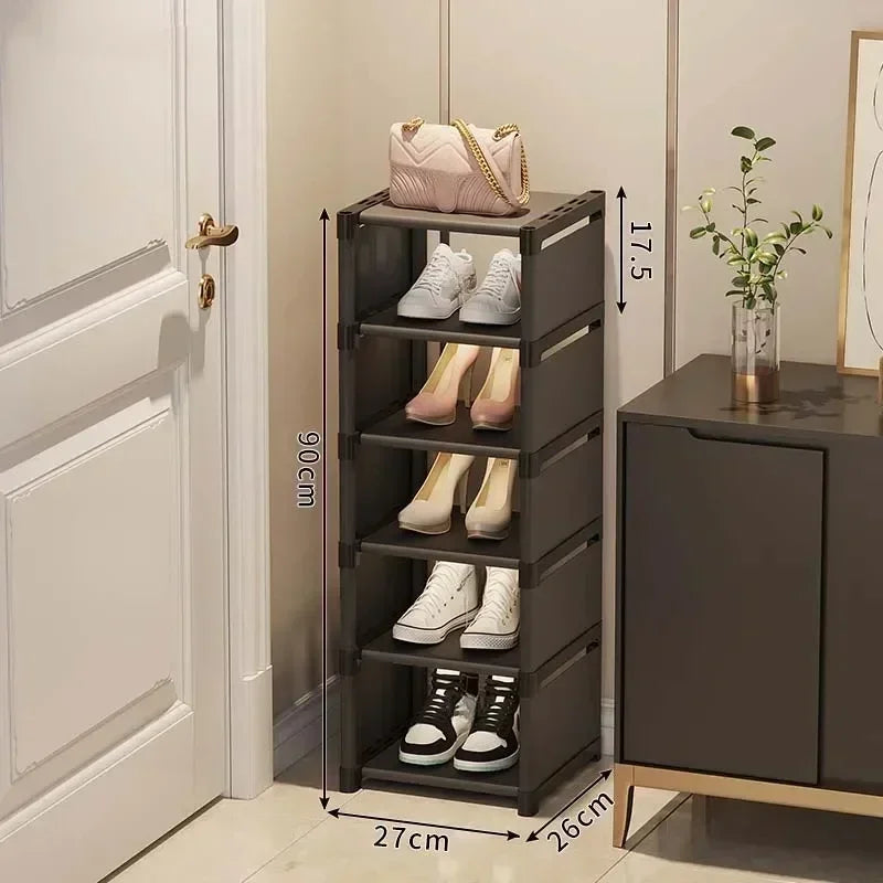 Shoe Organizers For Closet Shoe Storage Boxs Stackable Multilayer Shoes Rack Space Saving For Entryway Large Sturdy Stackable
