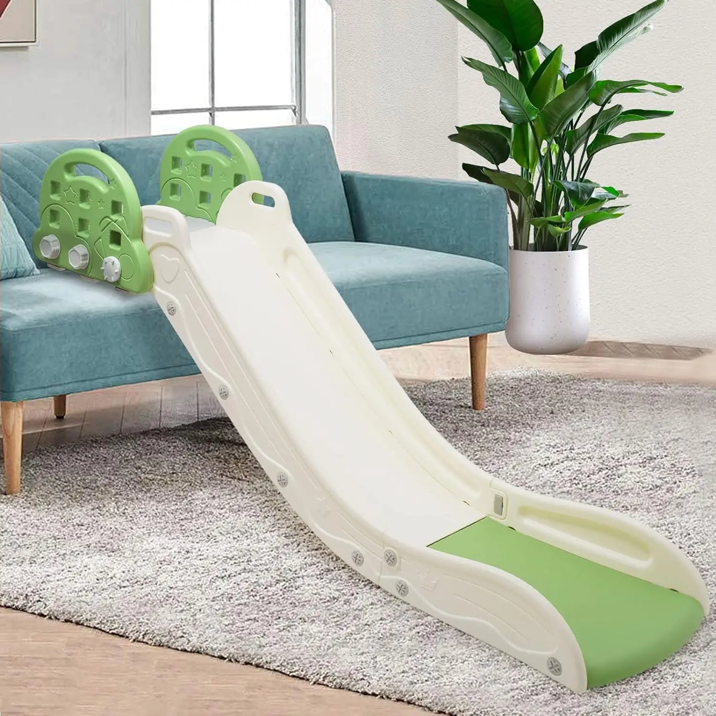 Indoor Kids Sofa Slide Adjustable Climbing Slide for Bed Sofa Stair for Kids Toddler Toy Slide Climber Playset Toy Playground