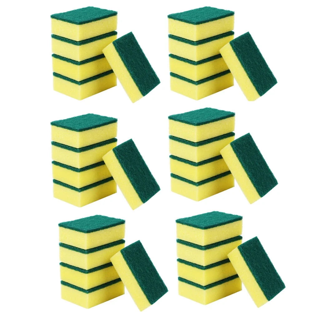 30PCS Dishwashing Sponge Kitchen Nano Emery Magic Clean Rub Pot Rust Focal Stains Sponge Removing Kit Cleaning Brush Sponges