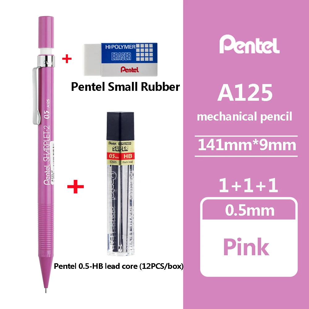 Japan Pentel Mechanical Pencil 0.5/0.7/0.9mm Drawing Office & School Supplies Stationery A125 127 129 School Acsesories School