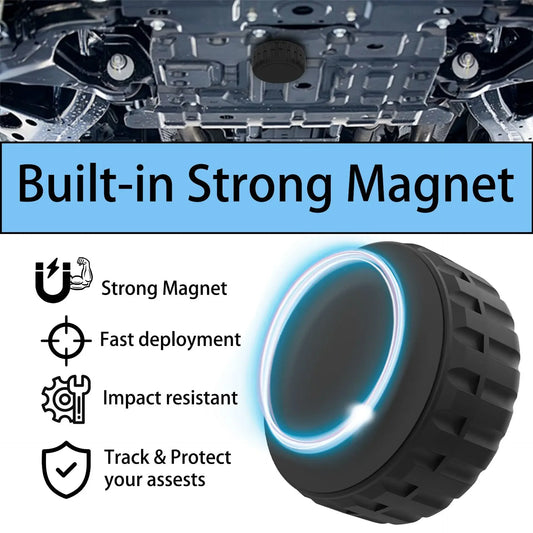 Magnet Adsorption Magnetic Protective Case Holder Cover for Apple Airtag Air Tags Waterproof Protective Shell with Sticker