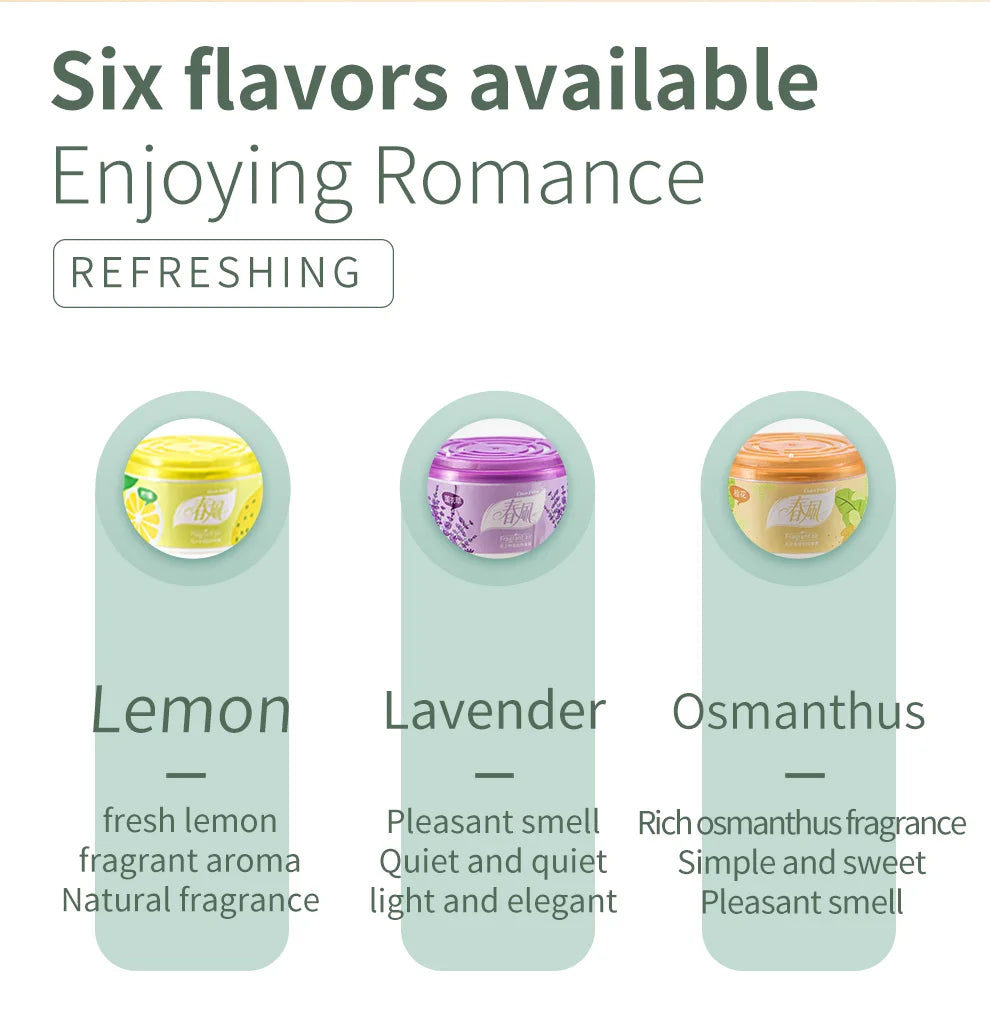 3PCS Home freshener Car Air Freshener Home Deodorizing Solid Scent Lavender Fragrance Flavors Home Decor Accessories
