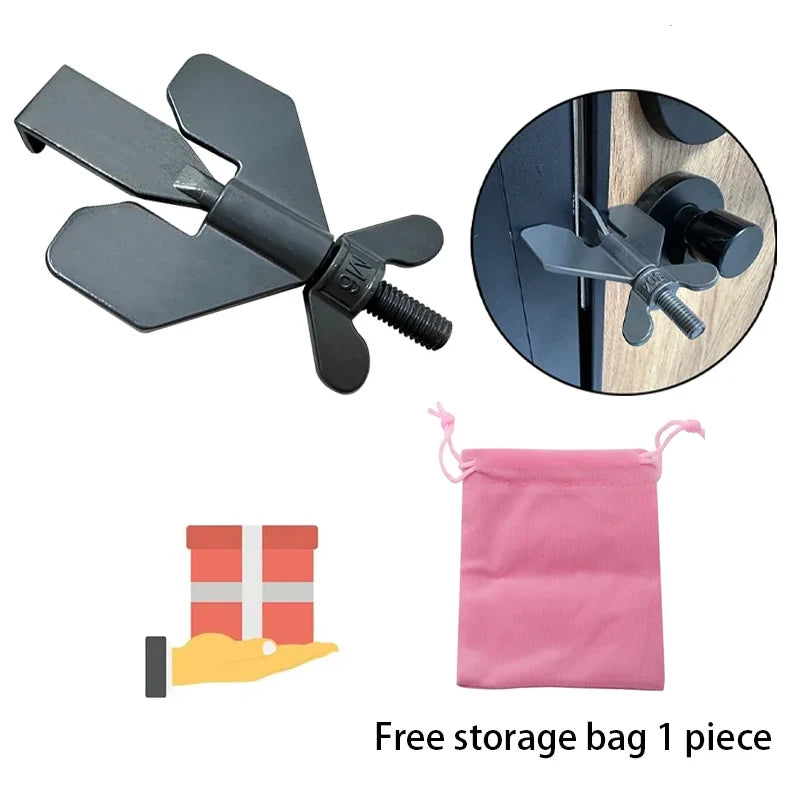 Portable Hotel Door Lock Live Alone Self-Defense Door Stop Travel Anti-theft Door Stopper Childproof Door Lock Safety Home Latch
