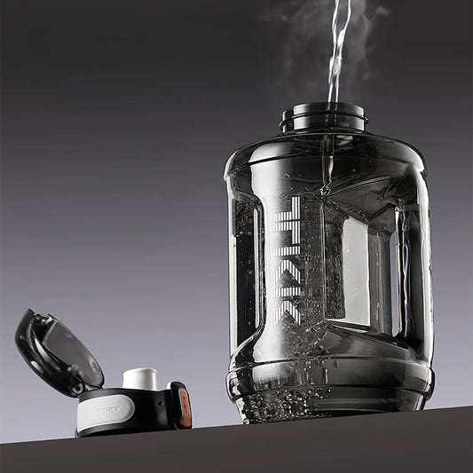 1800Ml Large Sports Plastic Water Bottle with Straw Lid Lock for Hydration, Gym Workouts, Outdoor Fitness, Travel, Camping