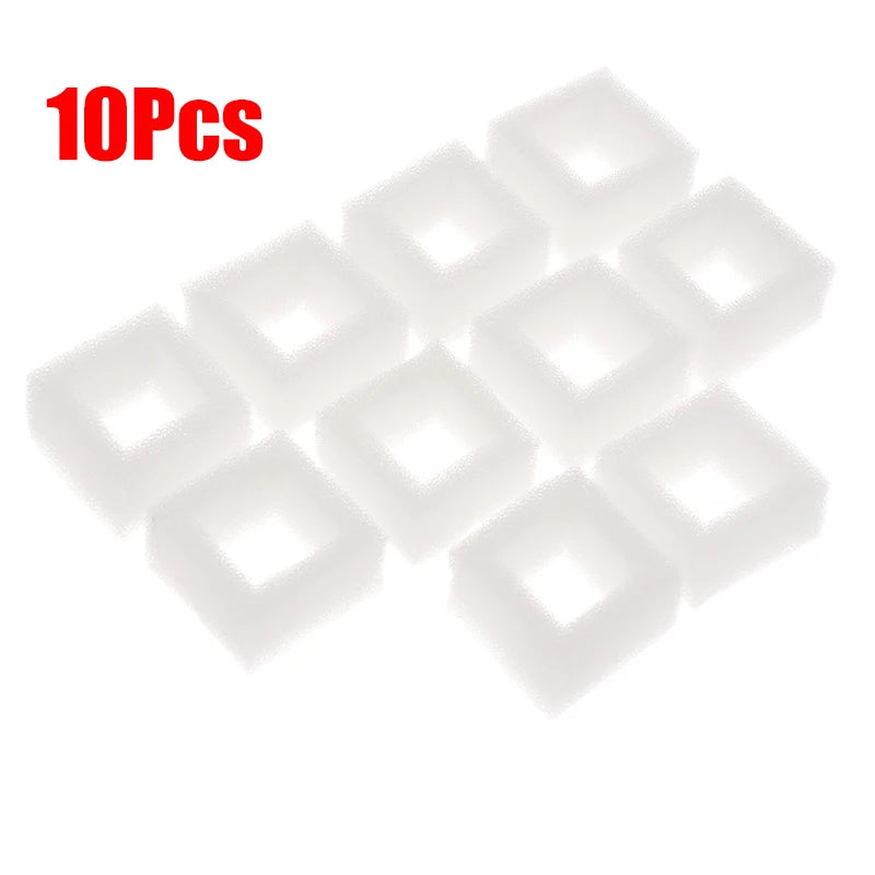 3/10Pcs Cat Water Fountain Water Pump Foam Filter Compatible With Square Dispenser Pre-Filtered For Fresh & Clean Drinking Water