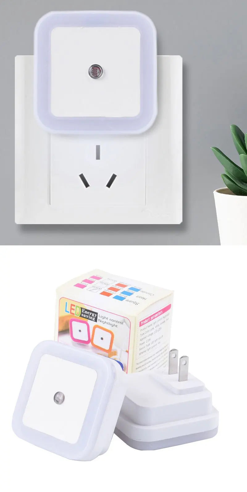 1pc Intelligent LED Induction Light Automatically Lights Up At Night, Creative Night Light