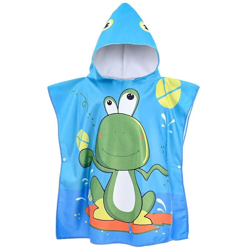 0-5 Years Baby Towels Bath Care Newborn Shower Bathrobe Cape Cartoon Unicorn Boys Girls Hooded Cloak Kid Beach Bath Towel