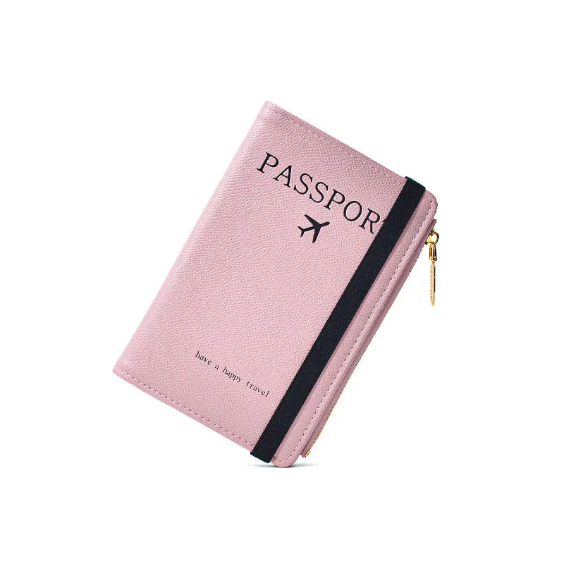 RFID Blocking Passport Wallets Zipper Waterproof Wallet Hand holder Anti-Theft Cell Phone Purse Travel Accessories