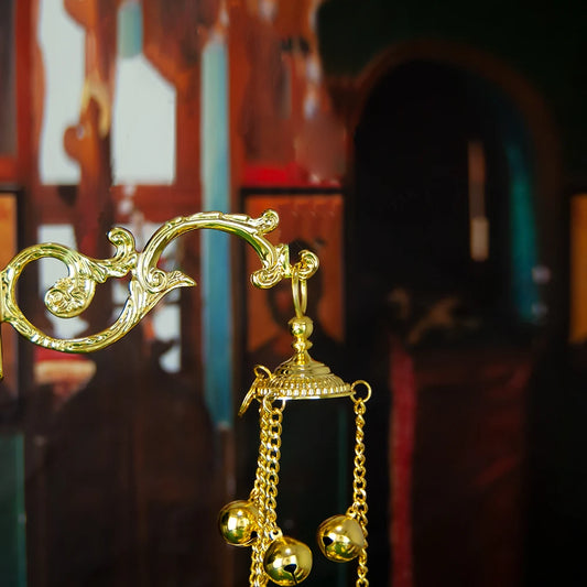 Orthodox Church Incense Burner with Wall Hook Set Metal Inner Liner Inside Burner Religious Ornament Church Supplies