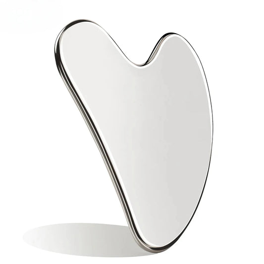 Stainless Steel Facial GuaSha Scraping Face Care Lifting Massage Tools Anti Wrinkle Skin Tighten Cooling Cellulite Massager Tool