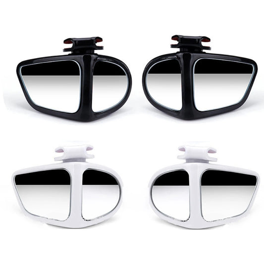 2Pcs 360 Degree Rotatable Side Car Blind Spot Convex Mirror Car Blind Spot Convex Mirror Rearview Parking Auto Exterior Mirror