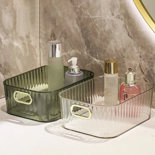 Acrylic Organizers Snacks Bathroom Organizer Rectangular Storage Makeup Clutter Bedroom Cosmetics Living Room Make Up Organizer