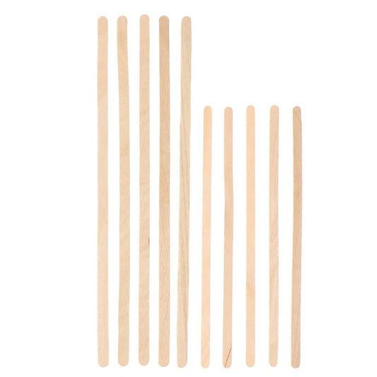 50pcs Disposable Wooden Coffee Stirrers Hot Cold Drinking Stir Beverage Stir Sticks Biodegradable Utensils Bar Cafe or Home Use