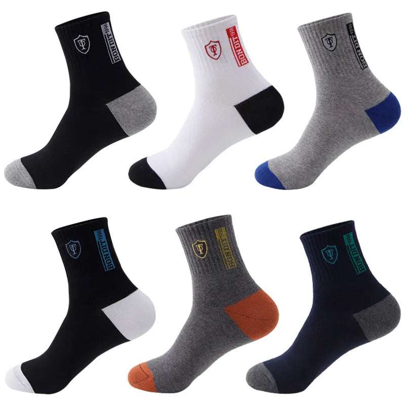 5 pairs of men's sports socks for summer casual sweat absorbing comfortable lightweight breathable basketball