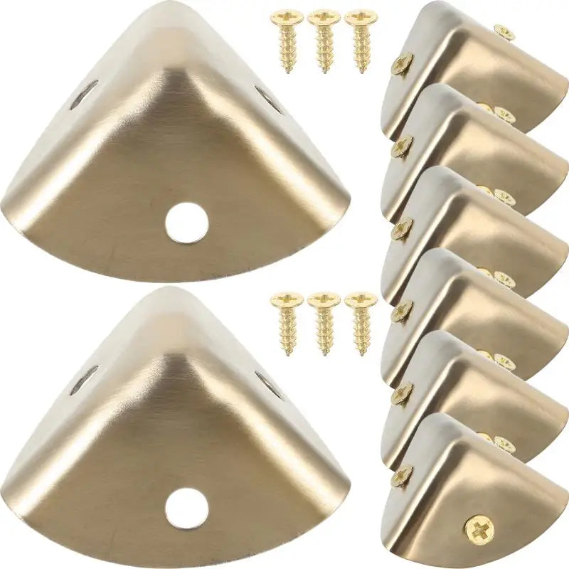 8 Pcs Wooden Box Corner Edges Guard Guards Furniture Jewelry Box Corner Protectorss for Stainless Steel Table Protection