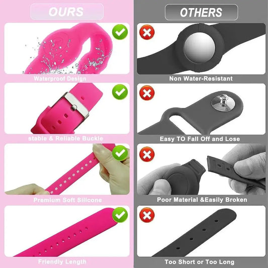 Waterproof Kids Silicone Case Bracelet Children Holder For Apple Airtag Holder Wristband For AirTags Case Watch Band