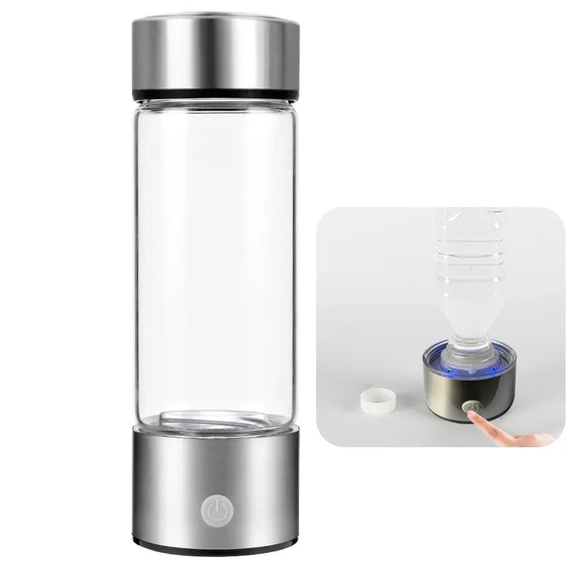 420ml Hydrogen-Rich Water Cup Electric Hydrogen Rich Water Generator Bottle Titanium Quality Filter Portable Antioxidant Lonizer