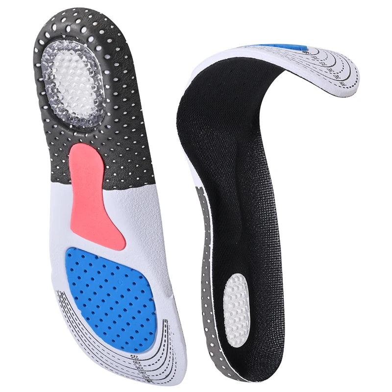 Silicone Gel Insoles Sport Running Insoles for feet Man Women orthopedic pad Massaging Shock Absorption arch support