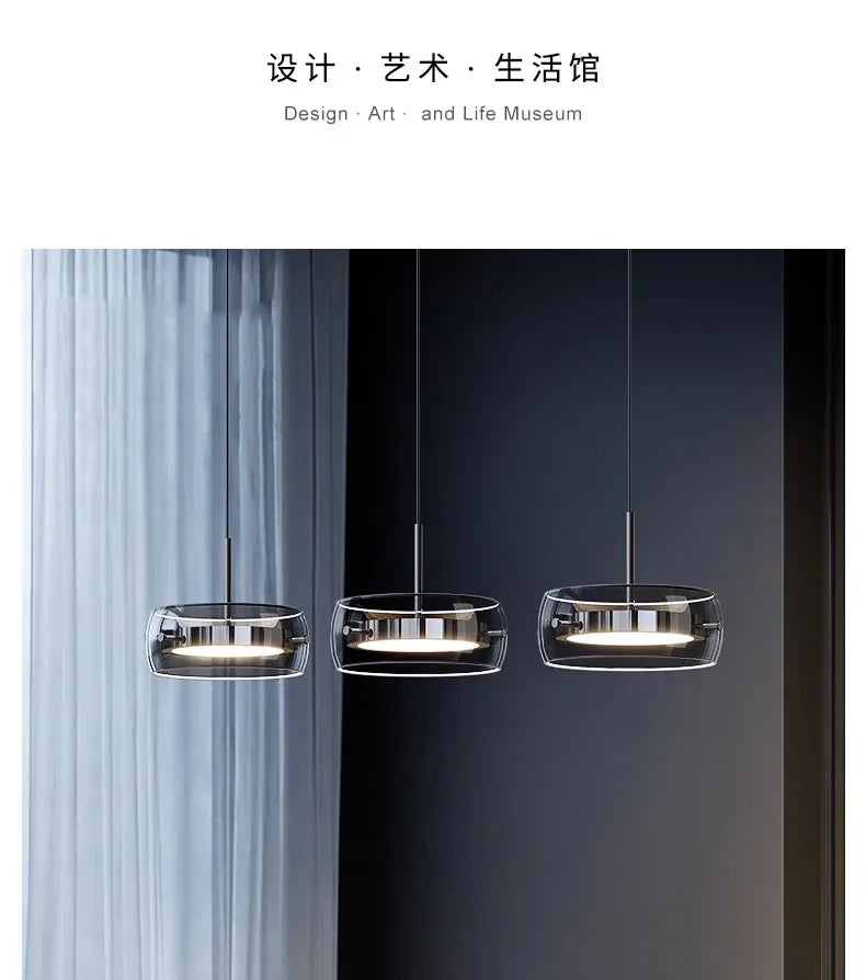 Italian Minimalist Dining Room, Dining Room, Chandelier, High-end Three Head Bar Desk Lamp, Island Table Lamp, Dining Table Lamp
