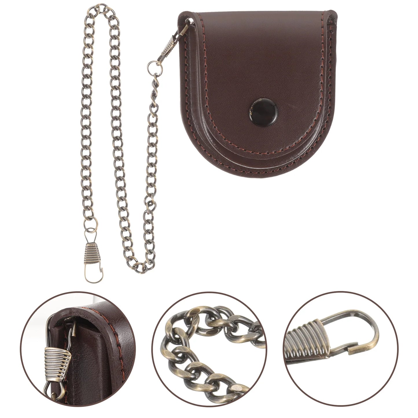 Pocket Watch Case Retro Style Watch Pouch Vintage Watch Bag Pu Watch Holder Watch Storage Case Watch Waist Bag Watch Boxes