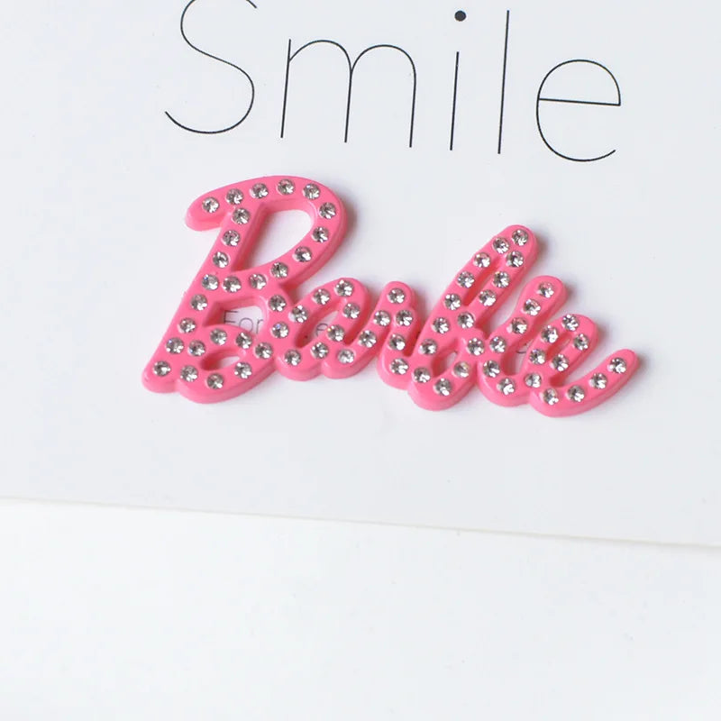 5pcs Cute Pink Series Cartoon Resin Flatback Cabochons for Diy Jewelry Making Handmade Crafts Materials Junk Case Charms