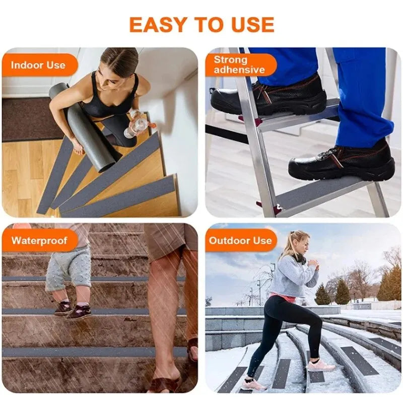 5M Anti Slip Tape Safety Waterproof Non Skid Sticker Grip Tape Elderly Non-Slip Tape Stairs Floor
