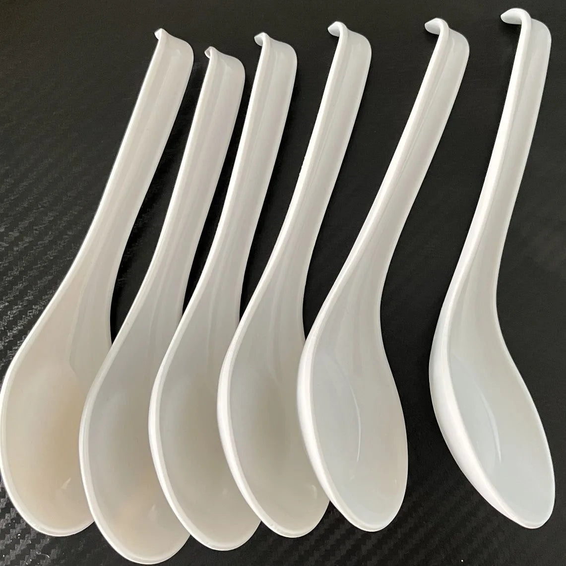 5pcs Soup Spoon Japanese rice Spoon Ramen wonton dumplings Japanese kitchen cutlery soup spoon dinner spoon serving spoon