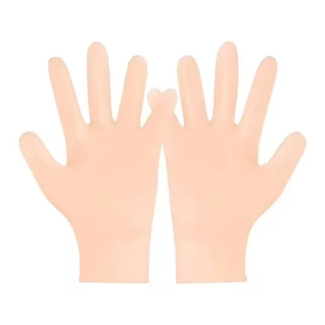 Silicone Skin Care 3-Piece Set - Reusable Moisturizing Mask Set, Gloves, Socks - For Face, Hands and Feet Dry, Cracked Skin, Set