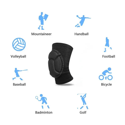 Indoor Fitness Sport Knee Pads Dance Yoga Ballet Safety Brace Breathable Anti-Collision KneeLet Basketball Soccer Sleeve