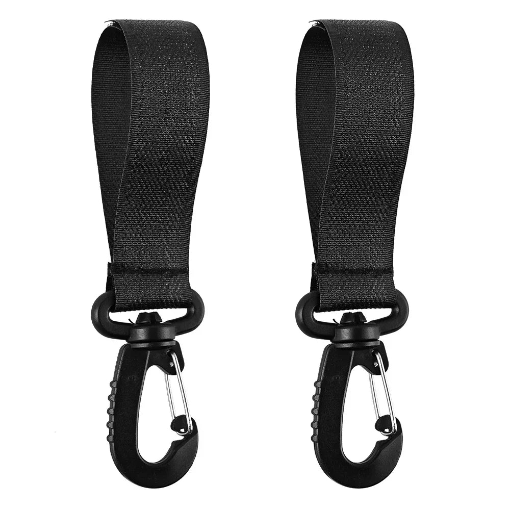 2/5pcs Organizer Diaper Bag Shopping Pram Hook Buckle Stroller Hanger Stroller Hooks Buckles Clip Aluminum Alloy Carabiner Cart