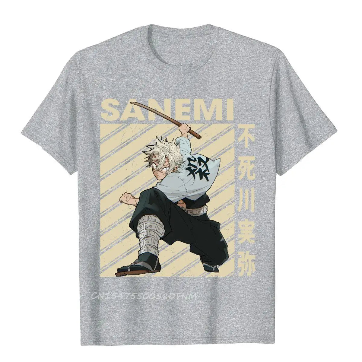 Latest Mens T Shirt Classic Art Sanemi Demon Anime Vintage Tops T Shirt Premium Cotton Preppy Style