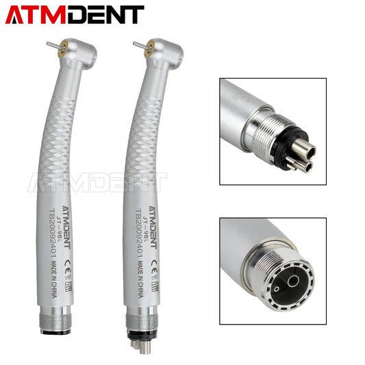 Dental 5 LED Light High Speed Handpiece 5 Water Sprays 2/4 Air Turbine Holes Dental Material