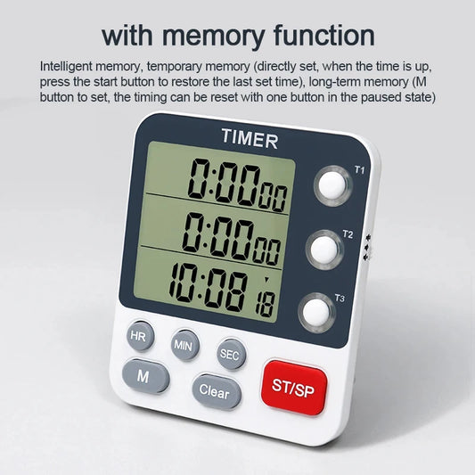 Electronics Digital Cook Timer with Large Screen Countdown Learn Reminder Alarms Clock Timing for Kitchen Cooking Timer