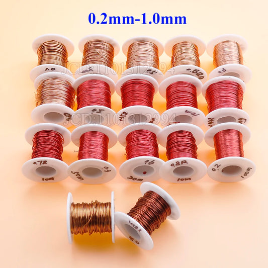 copper lacquer wire 0.2mm -1.0mm Cable Copper Wire Magnet Wire Enameled Copper Winding Wire Coil Copper Wire