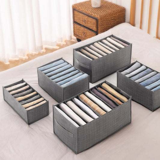 Clothes Organizer Box Panties Socks Storage Boxes Wardrobe Drawers Organizers Pants Clothes Jeans Separator Bra Folding Divider