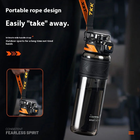 Sports Water Cup Summer New Product: Large-Capacity Sports Water Cup Student Straw Cup One-Click Pop-Up Lid Plastic Cup