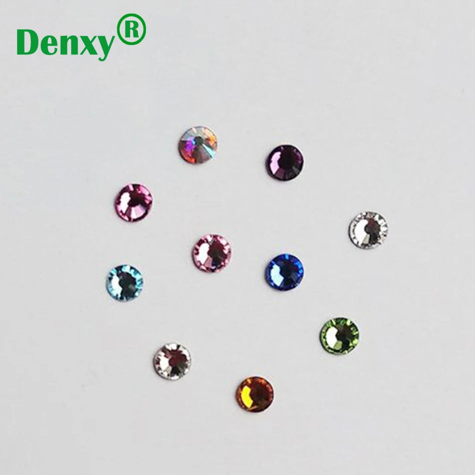 2 Box Dental Crystal Tooth Stone Crystal Diamond Teeth Decoration Jewelry Teeth Whitening Ornament Dental Bracket Orthodontic