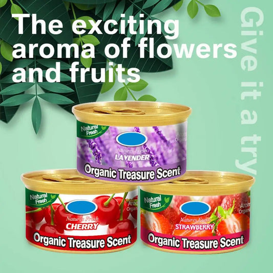 Car Air Freshener Odor Eliminator Canned Strawberry Fragrance Essential Long-Lasting Strong Aromatherapy For Car Interior Decora