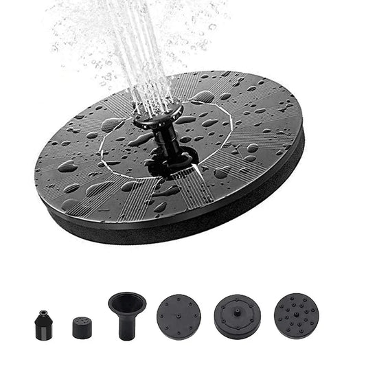 Mini Solar Water Fountain Pool Pond Waterfall Fountain Garden Decoration Outdoor Bird Bath Solar Powered Fountain Floating Water