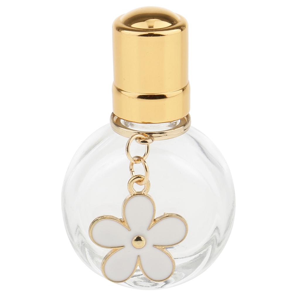 Clear Perfume Roller Bottles Mini Round Deodorants Lip Oils Containers,Roller Bottle for Essential Oils