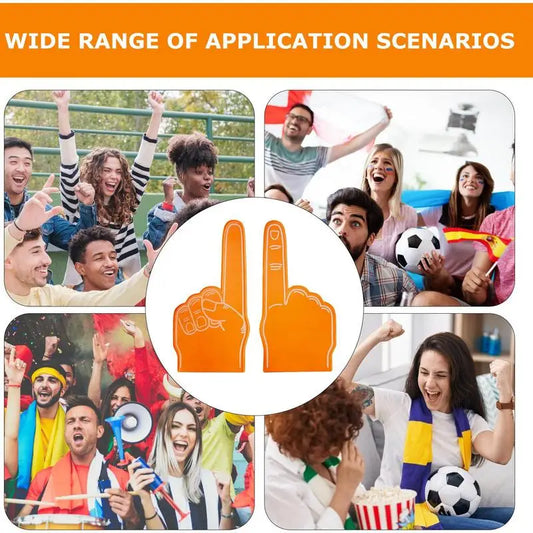 Foam Finger Universal Large Foam Hand Sports Cheerleading Props Sports Favors Cheering Palm Party Props Finger for Sports Events