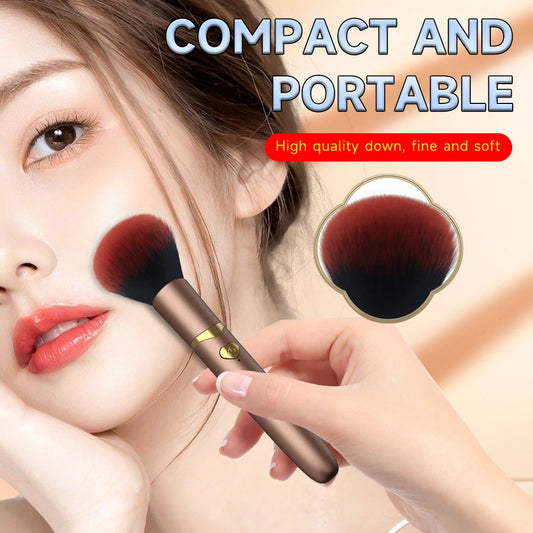 2 In 1 Portable Makeup Brush Rechargeable Electric Foundation Brush For Liquid Creams And Foundations