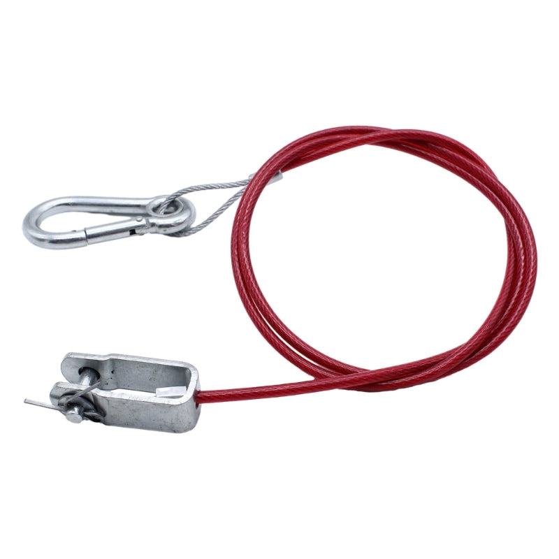Trailer Dismounting Safety Rope with U shaped Clip and Carabiner Ensure Safe Towing Journey Stainless Steel High Quality