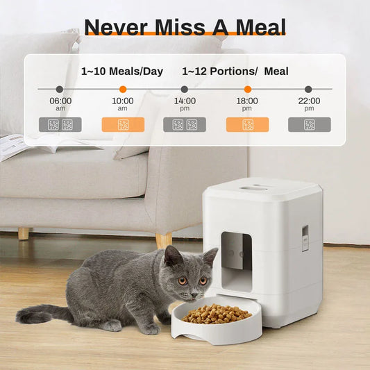 New Automatic Pet Feeder WiFi Version Automatic Cat Food Distributor Intelligently Controlled Pet Feeder Dog Feeder Pet Supplies