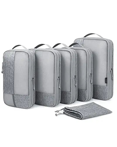 BAGSMART Compression Packing Cubes Men Travel Expandable Luggage Organizer Carry on Luggage Packing Organizers for Women